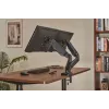Monitoru roka up up Ekonomiska interaktīva pretsvara divu monitoru roka Matēti melna VESA 75x75/100x100