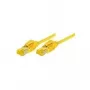 Tecline Premium - Savienotājkabelis - RJ-45 (tēviņš) uz RJ-45 (tēviņš) - 50 cm - SFTP, PiMF - Cat.7 neekranēts kabelis / CAT 6a (porti) - Ekranēts, bez halogēna, ar aizsargvāciņu - Dzeltens (70700Y)