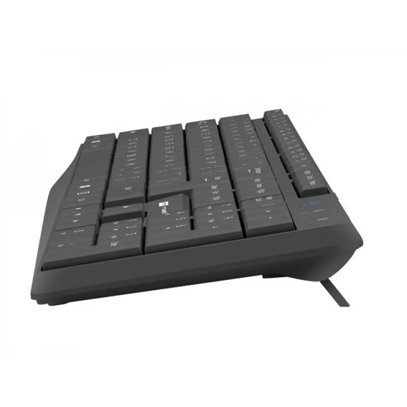 Natec Squid NZB-1989 bezvadu tastatūras un peles komplekts, US, melns
