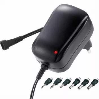 S-Impuls Universāls barošanas bloks 6 adapteri 3-12V 12W
