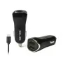 Auto lādētājs 2xUSB + USB-C 2,1A melns
