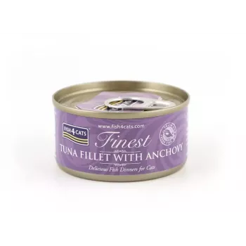 FISH4CATS Tuncis ar anšovu - mitrā kaķu barība - 70g
