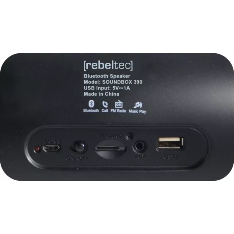 Pārnēsājams skaļrunis Rebeltec SoundBox 390 Melns