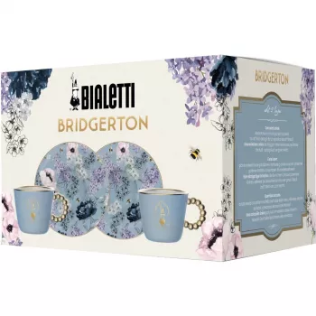 Bialetti Bridgerton espresso krūzītes 2 gab. x 80 ml, zilas