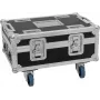 Flightcase Roadinger BAS-1 8× SILENT PAR 6 QCL — aizsargājošs transporta koferis