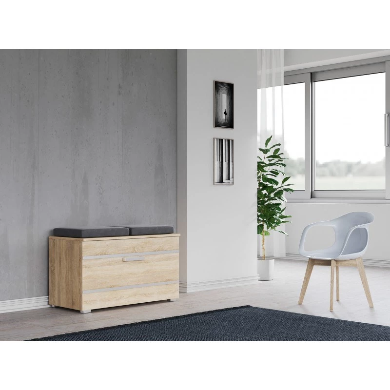 Slēgts apavu skapis Top e Shop OPAL SZAFKA SONOMA — ozols, 850×450 mm, skaidu plātne, 16 mm rāmis