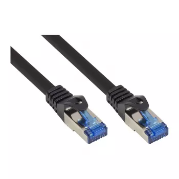 Good Connections Cat.6A Patch Cable SmartFLEX HF melns 0,15m