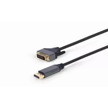 Video kabeļa adapteris Gembird CC-DPM-DVIM-4K-6 — DisplayPort uz DVI, 1.8 m, 4K, melns