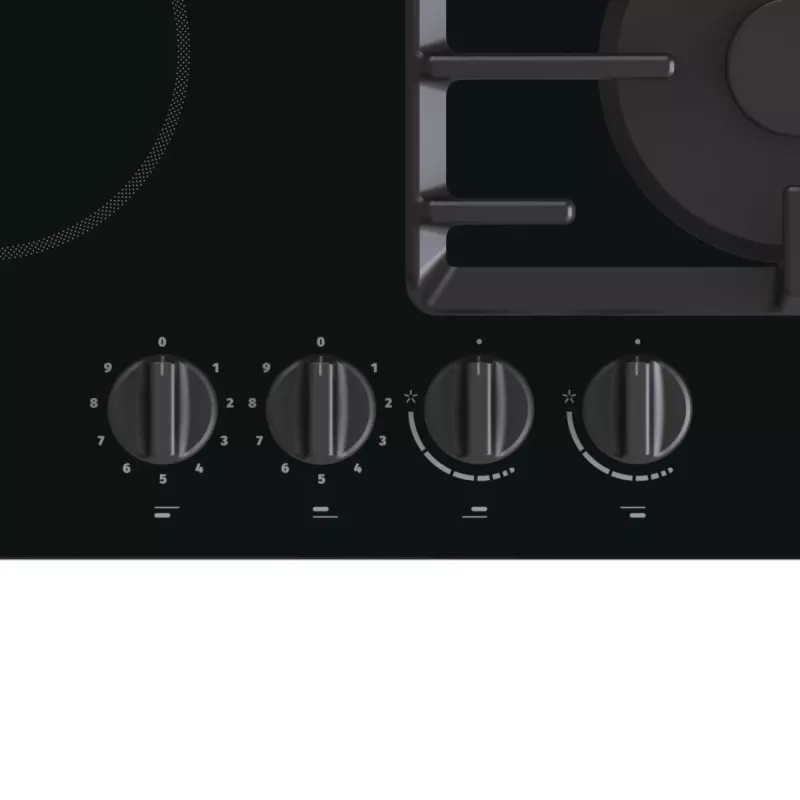 Gorenje GCE691BSC Melna Iebūvējama 60 cm Kombinētā Plīts 4 Zonas