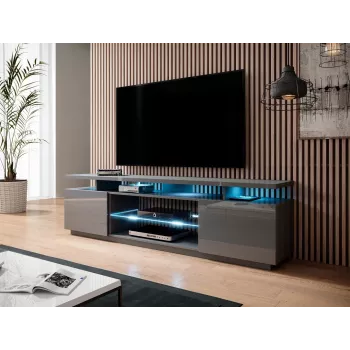 RTV EVA Skapis 180x40x56 grafīta/glancēts