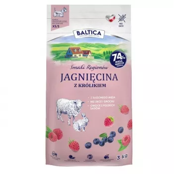 BALTICA regional flavours Mazo šķirņu Jērs ar trusi - sausā suņu barība - 3kg