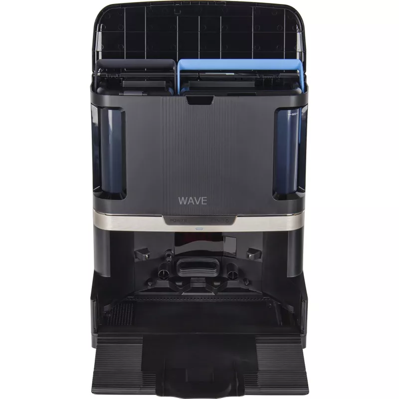 Shark PowerDetect NeverTouch Pro RV2800ZEEU 2-in-1 putekļsūcējs un mopējs robots, LiDAR, 20kPa, Melns