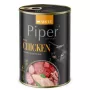 Slapjā kaķu barība Dolina Noteci Piper Animals ar vistu 400 g, pilnvērtīga pieaugušo barība, 11% olbaltumvielas, 5% tauki, 80% mitrums