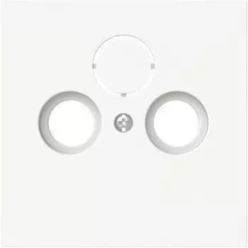 BUSCH-JAEGER centrālā pārklājuma plāksne balta matēta 1743-44M antenas kontaktligzdai 2/trīskāršai 1 (2CKA001724A4433)