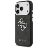 GUESS | Hardcase 4G | Aizmugures vāciņš | iPhone 17 Pro Max | Apple | Ekoloģiskā āda/PC/Plastmasa/TPU | Melns