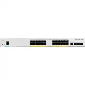 Cisco Catalyst 1000-24P-4G-L - pārvaldāms slēdzis - 24 x 10/100/1000 (PoE+) + 4 x Gigabit SFP (augšupsaites) - plaukta montāža - PoE+ (195 W)