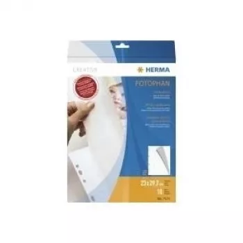 Foto kartons HERMA 230x297 mm balts 10 loksnes