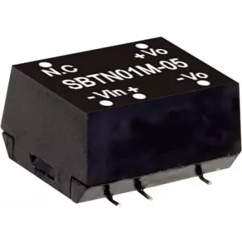 Strāvas adapteris MEAN WELL SBTN01M-12 1W Ieeja 10.8-13.2V Izeja 12V