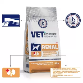VET RESPONSE Renal - sausā barība suņiem - 8kg