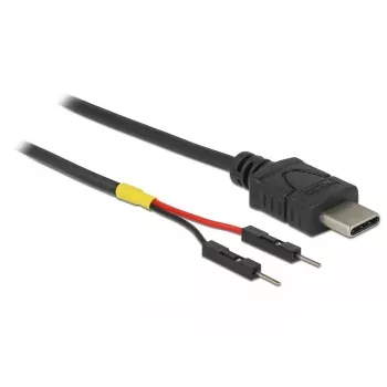 USB kabelis DeLOCK 85418 0.1 m USB C Melns