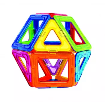 Magnētiskais konstruktors MAGFORMERS 14 daļu komplekts — 14 magnētiskie ģeometriskie bloki