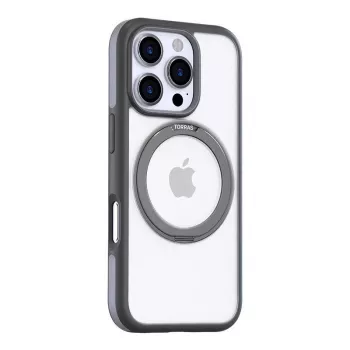 Vāciņš Torras Ostand R Fusion iPhone 16 Pro 15.5 cm Pelēks Caurspīdīgs