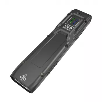 Taktiskais lukturītis Nitecore EDC25 — divu LED, 15 lm, alumīnija korpuss, USB uzlādējams, IP54, triecienizturīgs, melns