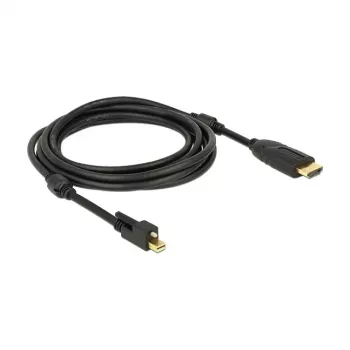 Video kabeļa adapteris DeLOCK 83731 Mini DisplayPort–HDMI 3 m Melns
