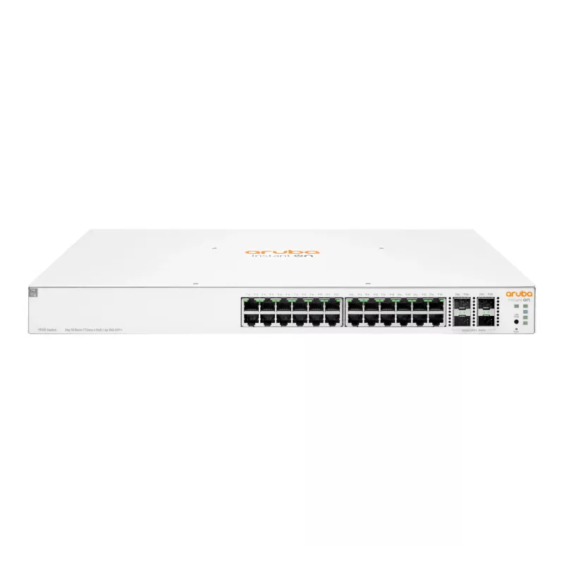 HPE Aruba Networking Instant On 1930 24G Class4 PoE 4SFP/SFP+ 370W Pārvaldāms L2+ Gigabit Ethernet (10/100/1000) Power over Ethernet (PoE) 1U Balts