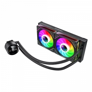 Gamemax ICEBURG 240 DIGITAL BK | Šķidruma dzesēšanas sistēma CPU | Melna