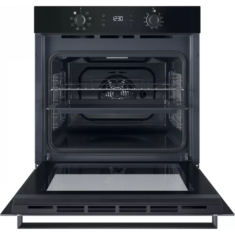 INDESIT Cepeškrāsns IO K55C B | 71 L | Elektriskā | Katalītiskā | Elektroniska | Augstums 59.5 cm | Platums 59.5 cm | Melna