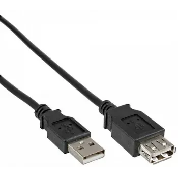 USB pagarinātāja kabelis DeLOCK 83401 USB 2.0 0,5 m Melns