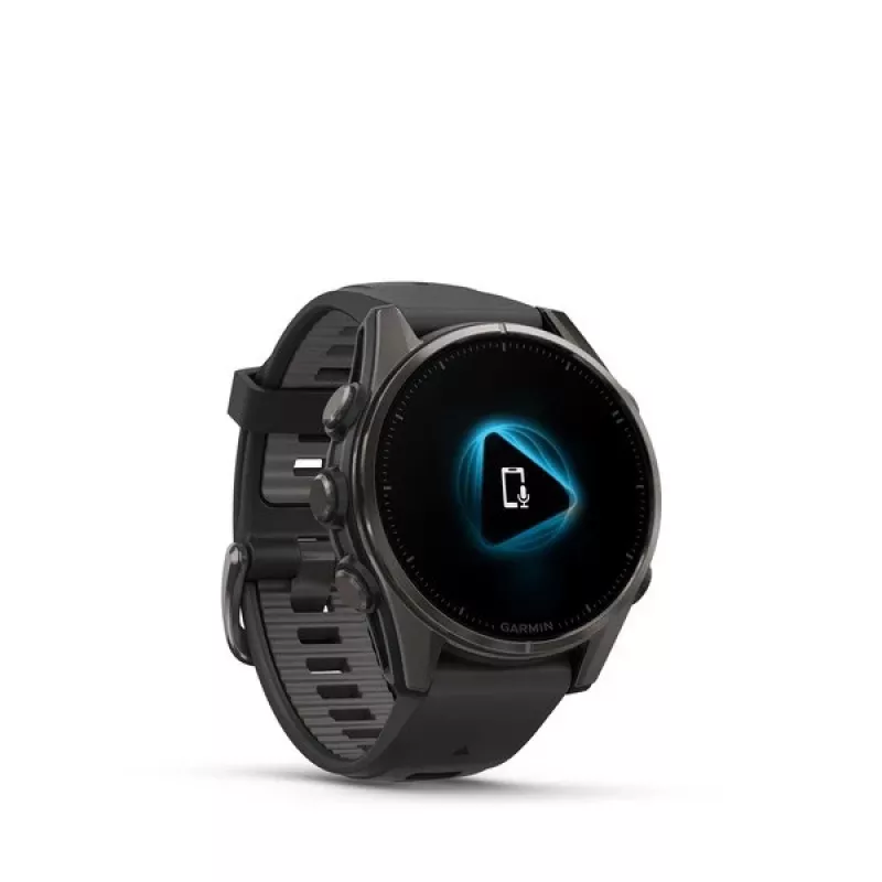 Garmin fenix 8 3.3 cm (1.3 inch) AMOLED 43 mm digitāls 416 x 416 pikseļi Skārienekrāns Melns Wi-Fi GPS (satelīts)