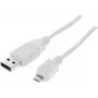 USB kabelis ShiverPeaks BS77182-W 1.8m USB 2.0 Micro-USB B balts