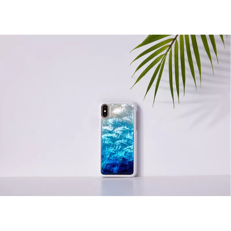 iKins telefona maciņš iPhone XS/S zilā ezerā balts