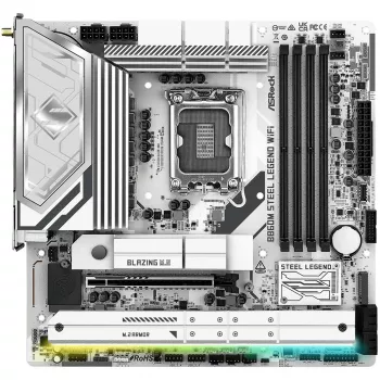 Mātesplate ASRock B860M Steel Legend WiFi — Intel B860, LGA 1851, micro-ATX, DDR5, 4 DIMM, Wi-Fi 6E, 2.5GbE