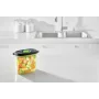 Pārtikas uzglabāšanas trauks FoodSaver FFC023X 1,8 L ovāls Tritan, melns caurspīdīgs, vakuumsūknis, trauku mazgājamā mašīnā drošs