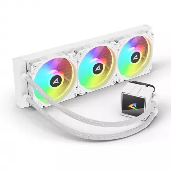 Šķidruma dzesēšanas sistēma CPU Sharkoon S60 ARGB Balta 360mm Radiators