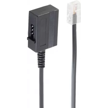 Telefona kabelis ShiverPeaks BS71041-1 0.2 m Melns
