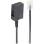 Telefona kabelis ShiverPeaks BS71041-1 0.2 m Melns