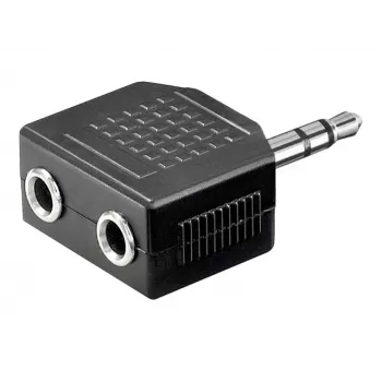 Goobay AUX adapteris austiņām; 3,5 mm ligzda 1-uz-2