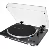 Audio-Technica AT-LP70XBTBS, atskaņotājs melns/sudrabs, iebūvēts fono priekšpastiprinātājs, Bluetooth, pilnībā automātisks, siksnas piedziņa