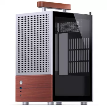 PC korpuss Jonsbo T6, Mini-Tower, Mini-ITX, Sudrabs