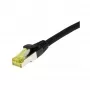 Patch vads RJ45, CAT6A 500 MHz, 1,0 m, melns, S-STP (S/FTP), TPE/LSZH (Ultraflex), AWG26, ar Cat.7 izejas kabeli, Synergy 21 (S217617)