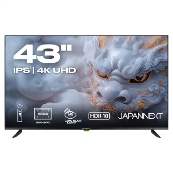 109,2 cm (43 inch) JAPANNEXT JN-IPS430UHD60F 4K IPS monitors ar iebūvētiem skaļruņiem un WLAN