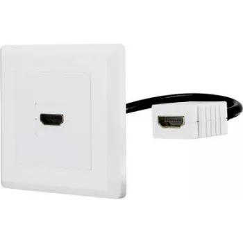 Renkforce RF-4538136 HDMI Adapter [1x HDMI-Sieviete - 1x HDMI-Sieviete] Balts, Apzeltīts