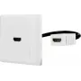 Renkforce RF-4538136 HDMI Adapter [1x HDMI-Sieviete - 1x HDMI-Sieviete] Balts, Apzeltīts