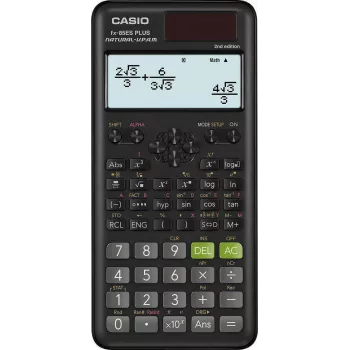 Casio FX-85ESPLUS-2 B Zinātniskais kalkulators, 252 funkcijas, 77x162 mm, kartona kastē, melns