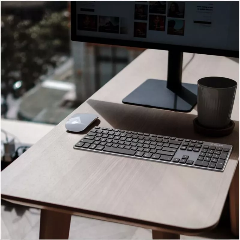 Bezvadu tastatūra Tellur TLL491121 Slim Design uzlādējama