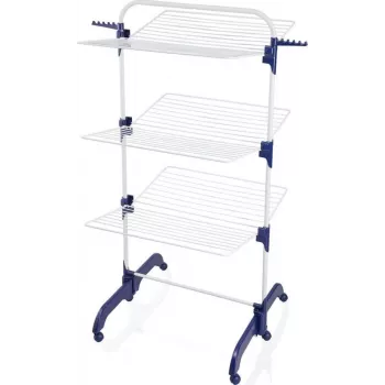 Veļas žāvētājs Leifheit Pegasus 1081529, saliekams metāls/plastmasa, žāvēšanas laukums 42 m, riteņi, pakaramo kronšteini, 76.5×700×1450 mm